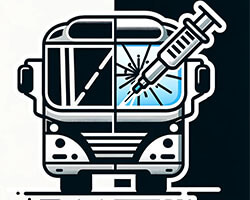 bus windshield replace